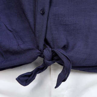 Thumbnail 3: Zac & Rachel Women's 3/4 Sleeve Slub Tie Front Top 