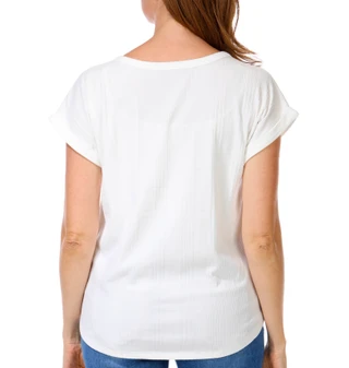 Thumbnail 2: Love Scarlett Women's Short Sleeve Ribbed Top 
