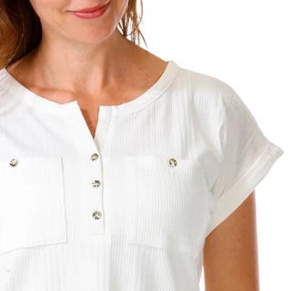 Thumbnail 3: Love Scarlett Women's Short Sleeve Ribbed Top 