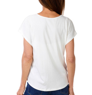 Thumbnail 4: Love Scarlett Women's Short Sleeve Ribbed Top 