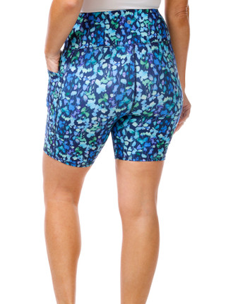 Thumbnail 2: RBX Women's Active Floral Haze Bike Shorts 
