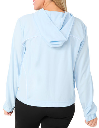 Thumbnail 2: Jessica Simpson Women's Long Sleeve Woven Full Zip Hoodie Jacket 