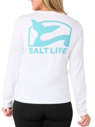 Thumbnail 2: Salt Life Women's Long Sleeve Mermaid Crewneck Top 