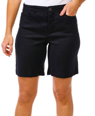 Thumbnail 1: NYDJ Women's Solid Linen Bermuda Shorts 