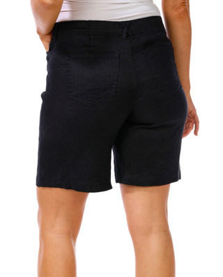 Thumbnail 3: NYDJ Women's Solid Linen Bermuda Shorts 