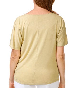 Thumbnail 2: Philosophy Women's Short Sleeve Solid Draped Top 