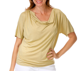 Thumbnail 1: Philosophy Women's Short Sleeve Solid Draped Top 