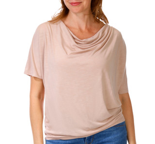 Thumbnail 1: Philosophy Women's Short Sleeve Solid Draped Top 
