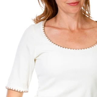 Thumbnail 3: Angels Women's Short Sleeve Ribbed Top 