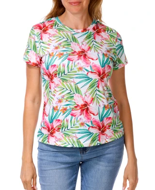 Thumbnail 1: Express Women's Floral Print Top  
