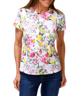 Thumbnail 1: Express Women's Floral Print Top  