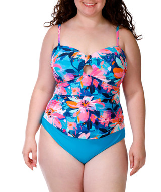 Thumbnail 1: YOUR BEST LOOK Women's Plus One Piece Ruched Swimsuit 
