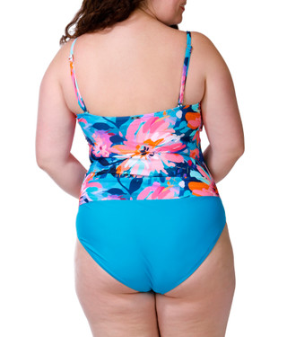 Thumbnail 2: YOUR BEST LOOK Women's Plus One Piece Ruched Swimsuit 
