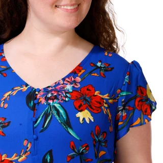 Thumbnail 2: Philosophy Women's Plus Flutter Sleeve Floral Print Top 