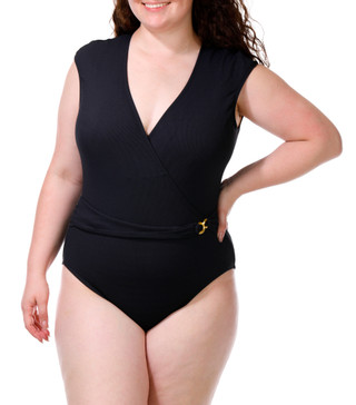 Thumbnail 1: Bleu Rod Beattie Women's Plus Cap Sleeve Swimsuit 