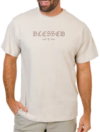 Thumbnail 2: Eighty Eight Men's Embroidered Blessed Heavy Tee 