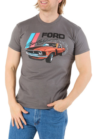 Thumbnail 1: Hybrid Apparel Men's Ford Mustang Graphic Tee 