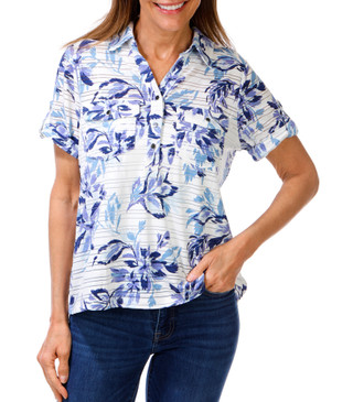 Thumbnail 1: Kate Park Women's Floral Print Top  
