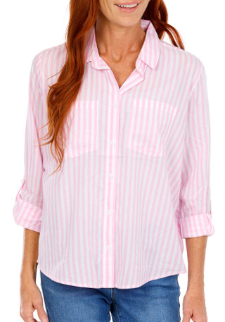 Thumbnail 1: Beach Lunch Lounge Women's Stripe Print Top 