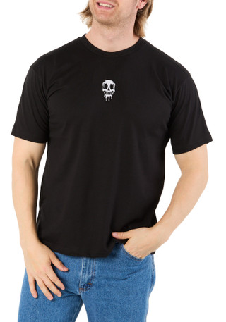 Thumbnail 1: Eighty Eight Men's Applique Skull Authentic Heavy Tee 