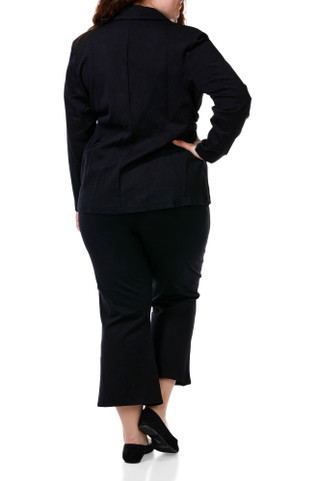 Thumbnail 2: Venus Women's Flare Capri Pant Suit 