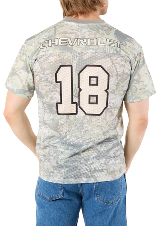 Thumbnail 2: GM Men's Camo Chevy Football Jersey 