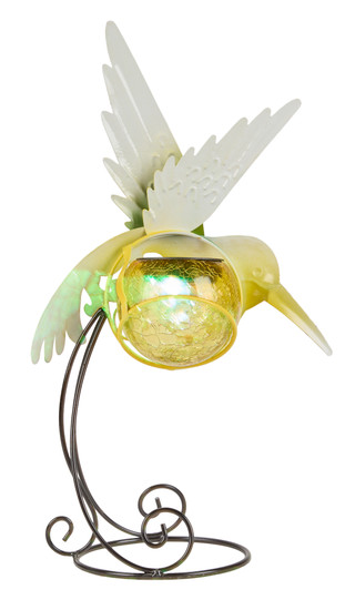 Thumbnail 3: TURTLE KING CORP Metal Solar Hummingbird Garden Figurine 