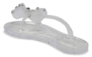 Thumbnail 2: Jessica Simpson Girls Jelly Bow Slides  