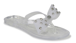 Thumbnail 1: Jessica Simpson Girls Jelly Bow Slides  
