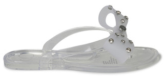 Thumbnail 3: Jessica Simpson Girls Jelly Bow Slides  