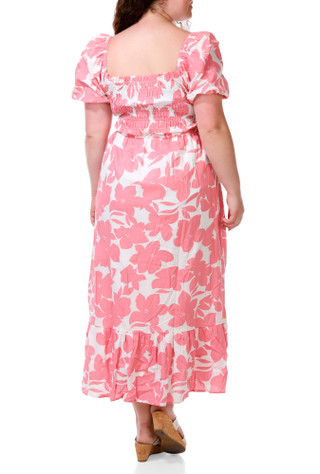 Thumbnail 2: Ana & Rose Women's Plus Smocked Tiered Midi Dress 