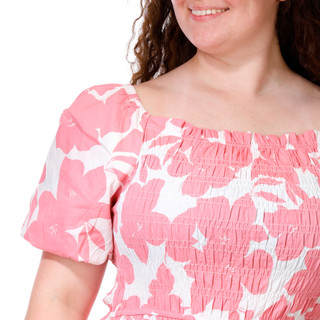 Thumbnail 3: Ana & Rose Women's Plus Smocked Tiered Midi Dress 