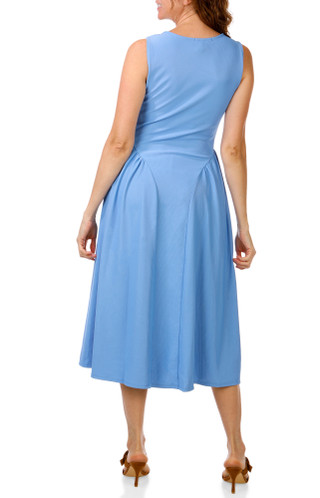 Thumbnail 2: Harlow  & Rose Women's Sleeveless Scoop Neck Midi Dress 