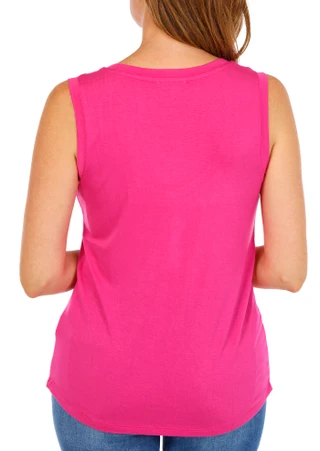 Thumbnail 2: CARMEN MARC VALVO Women's Studded Scoop Neck Tank Top 