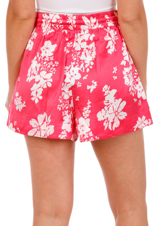 Thumbnail 2: SENSEA Women's Floral Print Satin Shorts  