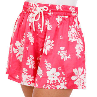 Thumbnail 3: SENSEA Women's Floral Print Satin Shorts  