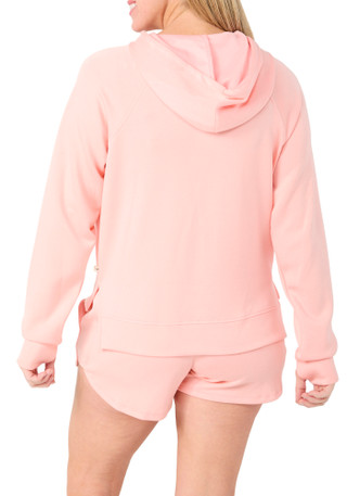 Thumbnail 2: Jessica Simpson Women's 2 Pc Solid Active Hoodie & Shorts Set 