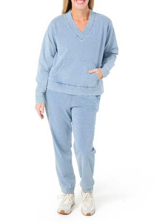 Thumbnail 1: Nanette Lepore Women's 2 Pc Loungewear French Terry Top & Jogger Set 