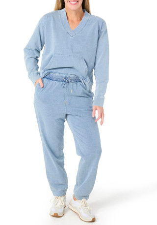Thumbnail 2: Nanette Lepore Women's 2 Pc Loungewear French Terry Top & Jogger Set 