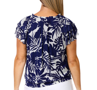Thumbnail 3: HARPER 241 Women's Mesh Banded Bottom Top 
