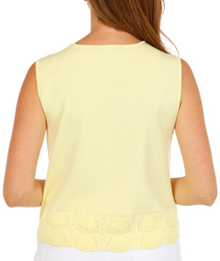 Thumbnail 2: Ellen Tracy Women's Sleeveless Pearl Sweater Vest 