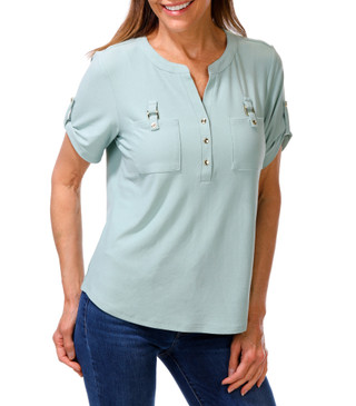 Thumbnail 1: 89th & Madison Women's Solid Knit Top  