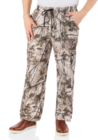 Thumbnail 1: Men's Active Loose Fit Bungee Tie Wind Pants 