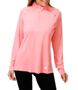 Thumbnail 1: Adidas Women's Active Long Sleeve Quarter Zip Layer Top 