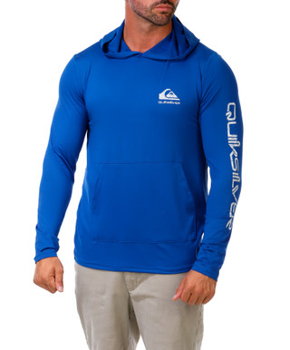 Thumbnail 1: Quiksilver Men's Active Long Sleeve Hooded Kangaroo Pocket Shirt  