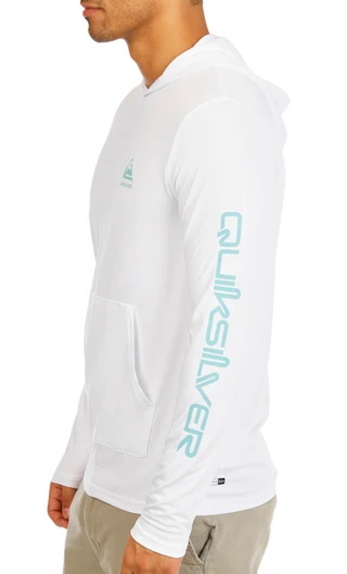 Thumbnail 6: Quiksilver Men's Active Long Sleeve Hooded Kangaroo Pocket Shirt  