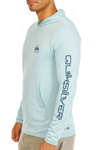 Thumbnail 3: Quiksilver Men's Active Long Sleeve Hooded Kangaroo Pocket Shirt  