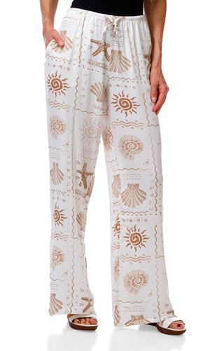 Thumbnail 1: OCEAN DRIVE Women's Coastal Print Pants  