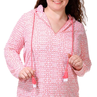 Thumbnail 2: CABANA LIFE Women's Algarve Coverluxe Hooded Cover Up 