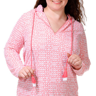 Thumbnail 2: CABANA LIFE Women's Algarve Coverluxe Hooded Cover Up 